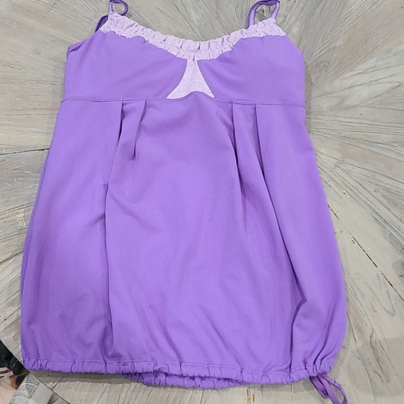 Power Purple Yogi Dance Tank & Roses Scoop… - Picture 2 of 7